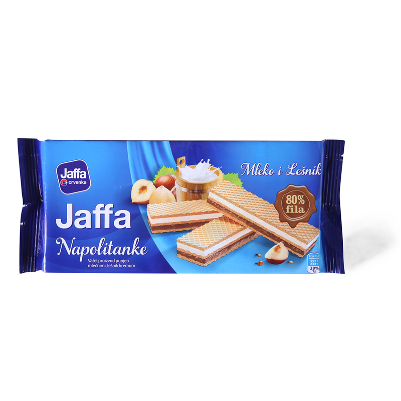 Jaffa wafers cream milk and hazelnut 187g