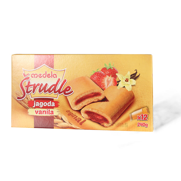 Medela strudel strawberry vanilla 240g