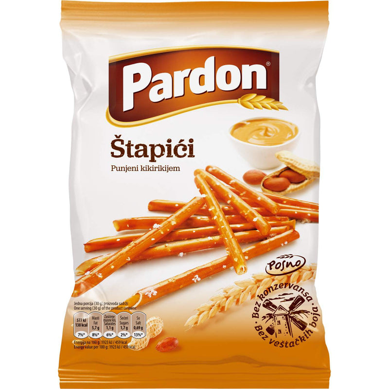 Pardon Salted Sticks with Penauts 120g